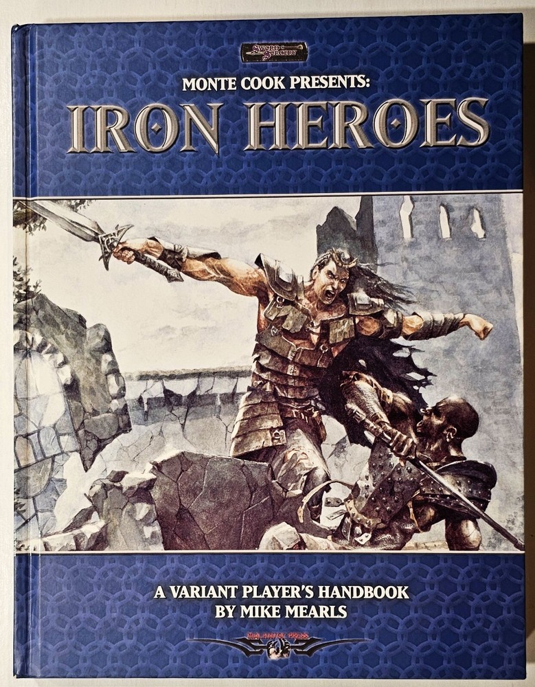 D&D IRON HEROES RPG D20 A Variant Player’s Handbook Monte Cook Presents