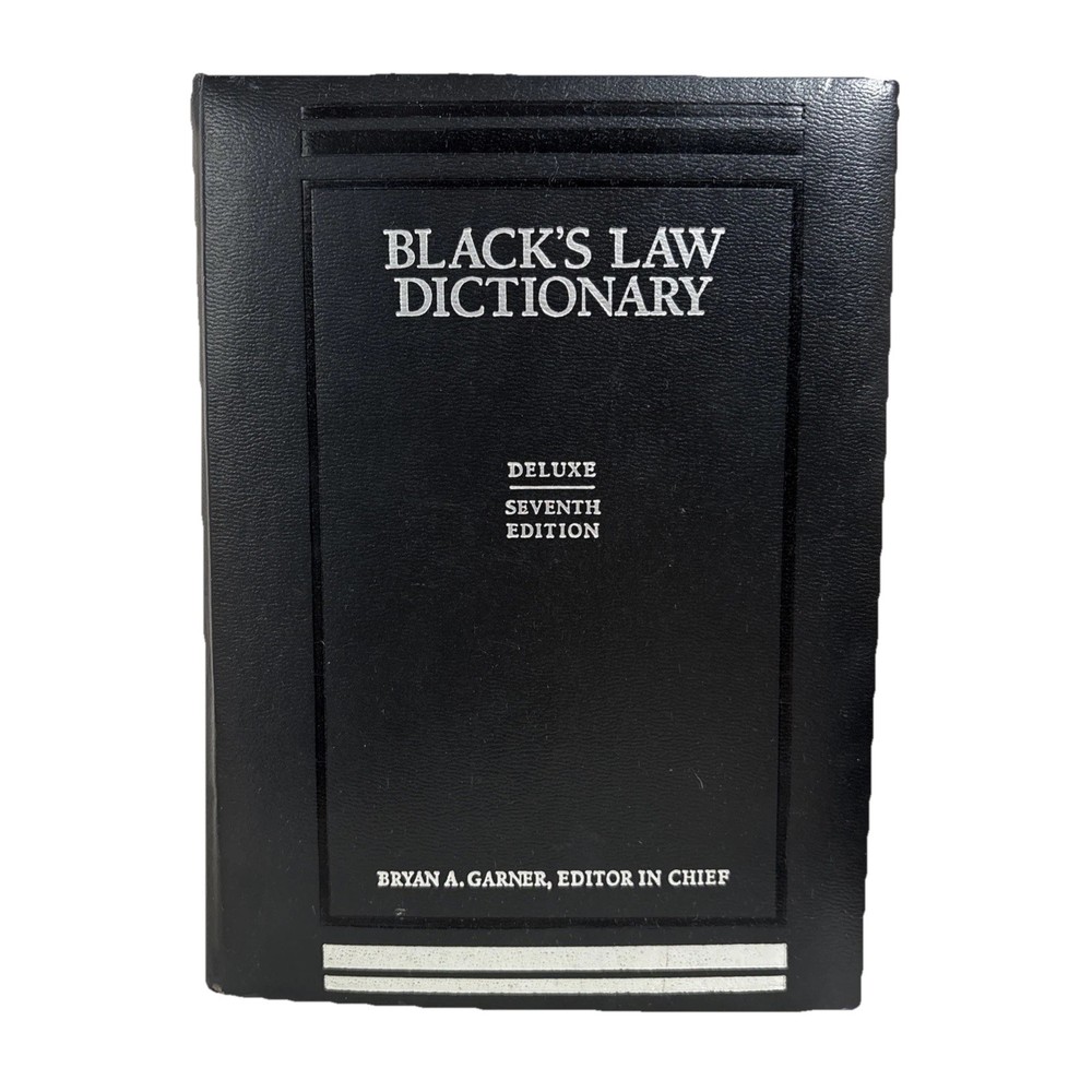 Black’s Law Dictionary,Bryan A. Garner, 7th Deluxe Edition,1999,Thumb Index