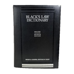 Black’s Law Dictionary,Bryan A. Garner, 7th Deluxe Edition,1999,Thumb Index