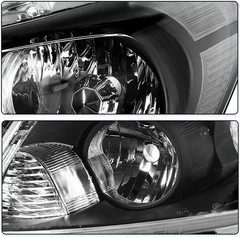 Headlight Assembly Set for 2008-2012 Honda Accord 4-DR Sedan Bulbs Included Head