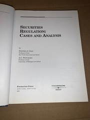 SECURITIES REGULATION: CASES AND ANALYSIS (UNIVERSITY Stephen J. Choi & A C L