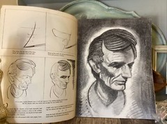 VINTAGE HEADS FROM LIFE BOOK CHARCOAL CRAYON PENCIL Prints For Framing W. Foster