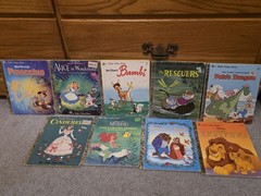 Lot 9 Disney Little Golden Books Lion King Mermaid Cinderella Pinocchio Bambi