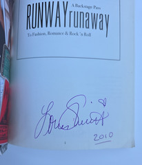Signed Runway Runaway : A Backstage Pass to Fashion, Romance and Rock ‘n Roll