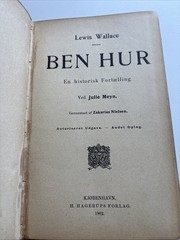 Antique Ben Hur By Lew Wallace 1902 – DANISH Edition