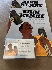 Lot 3 John Henry : An American Legend by Ezra Jack Keats 1965 W/sealed Cassette
