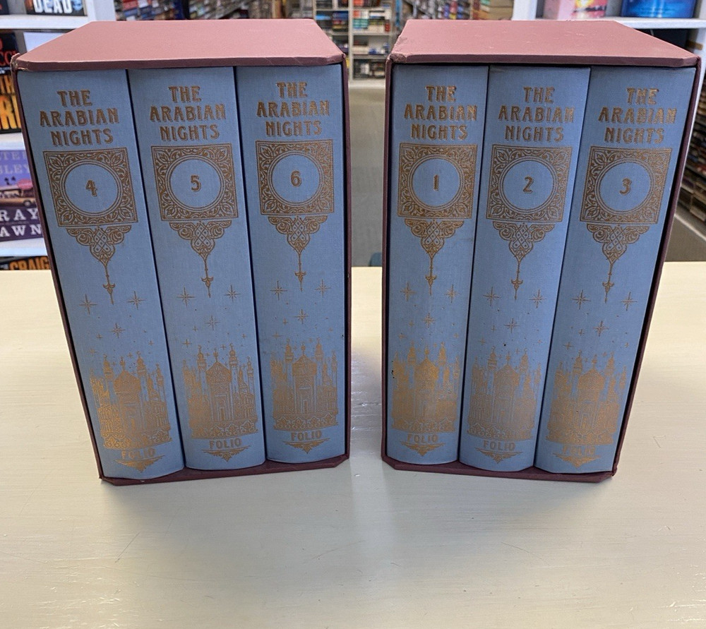 The Arabian Nights – Folio Society Luxury Edition 6 Vol Set (Hardcovers, 2003)