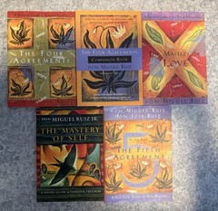 Lot Of 7 Don Miguel Ruiz Paperback Books Four Agreements, Mastery, Fifth