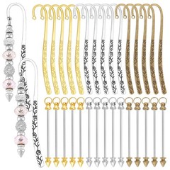UNICRAFTALE 15Pcs 3 Colors Beadable 20mm x 114mm x 2mm, Mixed