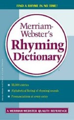 Merriam-Webster’s Rhyming Dictionary – Mass Market Paperback – GOOD