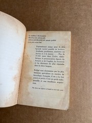 Larousse’s French English dictionary-1962 paperback/Washington Square press