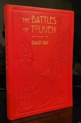 THE BATTLES OF TOLKIEN David Day Illustrated Guide Flexi Bound Faux Leather NEW