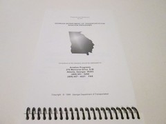 1999-2000 Georgia Airport Directory Softcover Spiral Book GA DOT