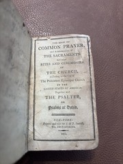 Miniature Leather Bound Book Of Common Prayer. 4”x2.5”x2”. ￼