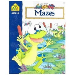 School Zone – Mazes Workbook – 64 Pa- perfect paperb, 9781589470538, School Zone