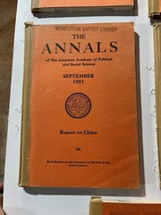 The Annals of the American Academy of Political and Social Science Lot 8 Books
