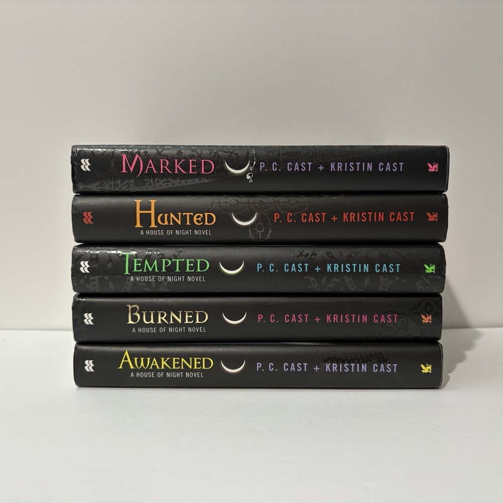 House of Night Lot of 5 HC Book Novels by PC & Kristin Cast ~ 3 First Editions