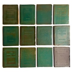 34 Antique Little Leather Library Books 1920s MARY PICKFORD SIGNED Book Error