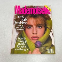 Mademoiselle Magazine Fall 1988 Vintage Fashion Makeup Guide Green Cover