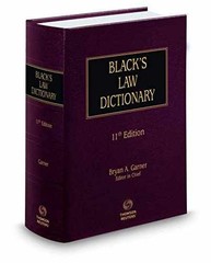 Black’s Law Dictionary, 11th – Hardcover, by Bryan A. Garner – Very Good
