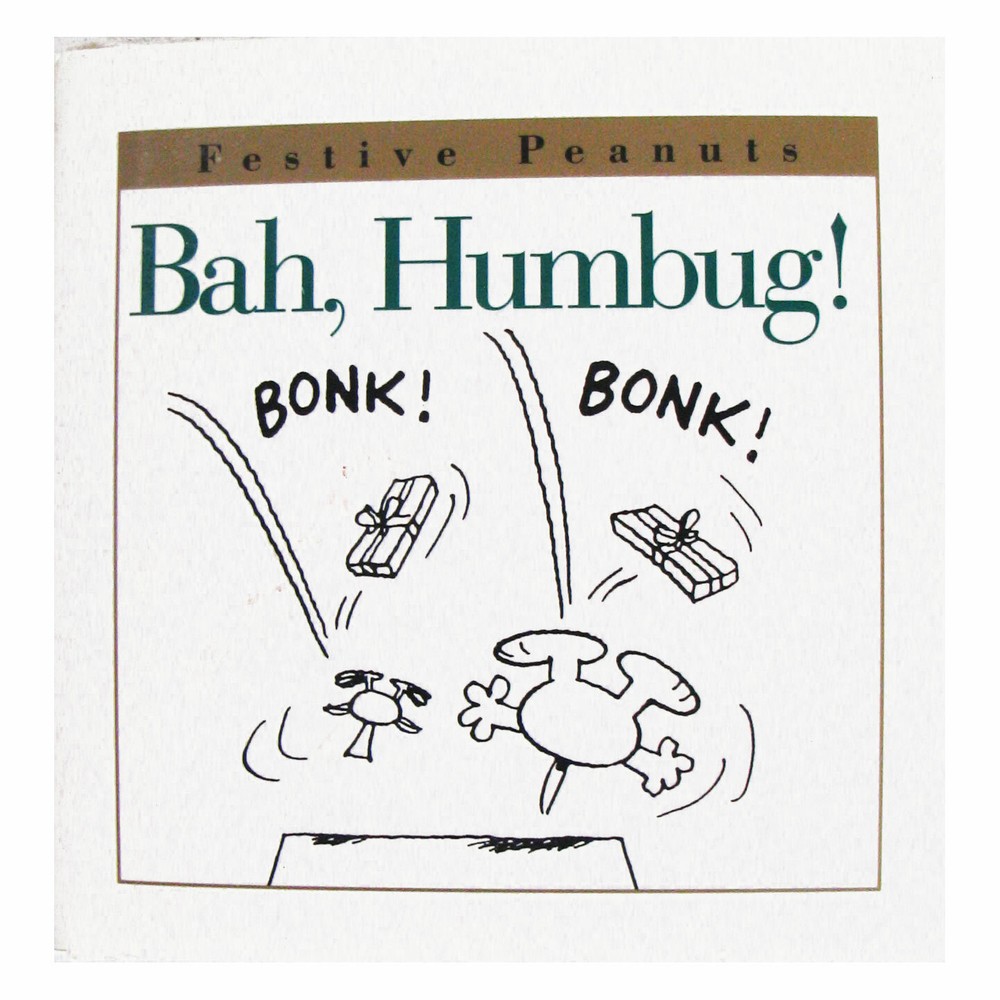 Small 4-1/4″ Square Peanuts by Schultz Bah, Humbug! Hardcover 30 pages