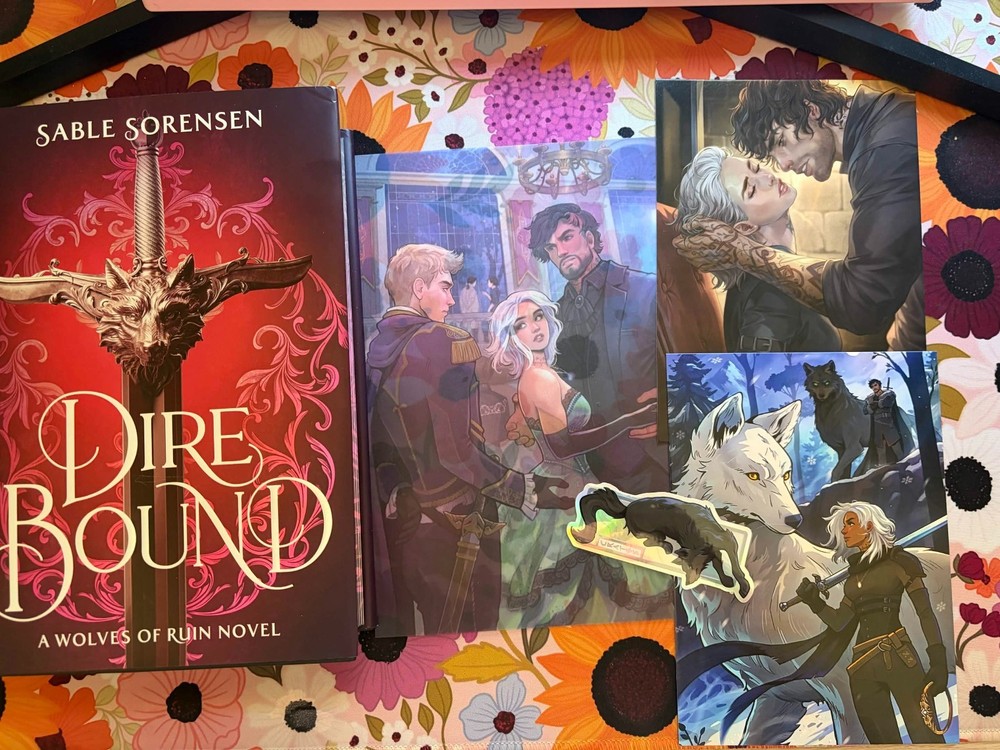 DIRE BOUND, SIGNED SABLE SORENSEN, WOLVES OF RUIN, SPRAYED EDGES