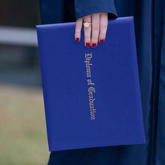 Royal Blue Impinted Diploma Cover for 8.5″ x 11″ diploma
