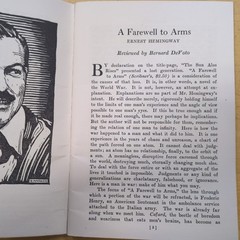 BOOKWISE November 1929 – A Farewell To Arms Hemingway – Segwick – Volume 1 No. 1