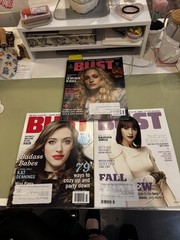 Lot of 3 BUST Magazine Jemma Kirke, Kat Dennings, Rashida Jokes