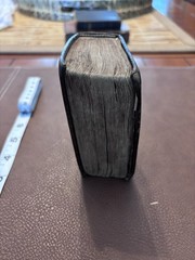 Miniature Leather Bound Book Of Common Prayer. 4”x2.5”x2”. ￼