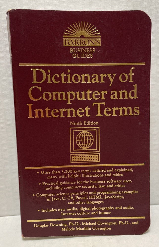 Barrons Dictionary Computer Internet Terms Ninth Edition Douglas Downing Ph D