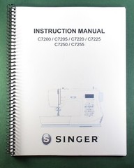 Singer C7200 / C7205 / C7220 Instruction Manual: 36 Pages & Protective Covers!