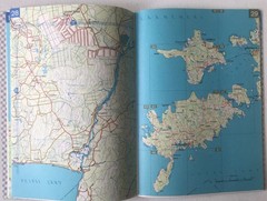 1990 ESTONIA Road Map Atlas with ESTONIAN ROADS, 71 Pages