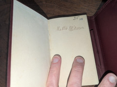 1902 Signed Woman’s Diary Jan 1 through Dec 31 Mattie Whitmer Pennsylvania