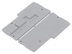 2X D-PTIO 1.5/S/3 – 3244575 End Cap Grey W: 2.2mm H: 33.8mm L: 74.4mm PHOENIX C