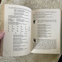 Book: The Berlitz Self-Teacher: Italian 1950 Grosset & Dunlap Publ. Hardcover