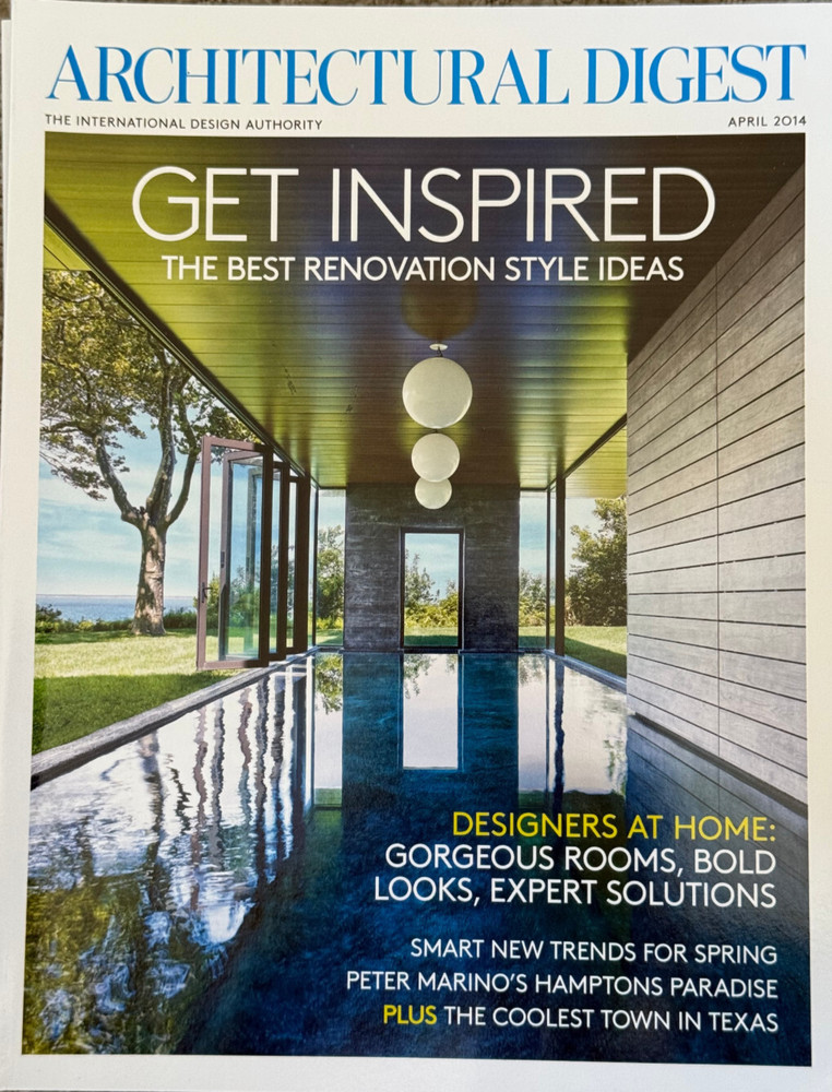 Architectural Digest April 2014 Designers at Home Peter Marino 190 pages