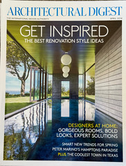Architectural Digest April 2014 Designers at Home Peter Marino 190 pages