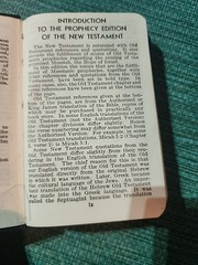 Vintage New Testament Old Testament Prophecy Edition Mini Pocket Bible HC Navy