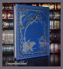 Blue Fairy Book by Andrew Lang Beauty Aladdin New Sealed Deluxe Leather Bound