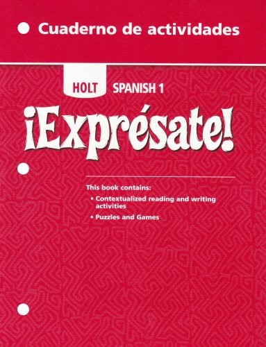 Â¡ExprÃ©sate!: Cuaderno de actividades Student Edition Level 1 – GOOD
