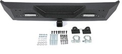 Rear Bumper Compatible with 1987-2006 Jeep Wrangler TJ YJ with LED Lights 2″ Hit