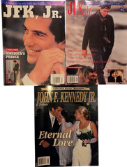 Lot of 10 John F. Kennedy Jr. Magazines 1999 People, Newsweek, Shout Out JFK Jr.