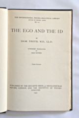 RARE & IMPORTANT, Sigmund Freud, The Ego and the Id, 3rd Edition, 1942 w Rare DJ