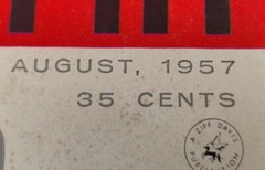 Popular Photography Magazine August 1957 35 Cents Retro Advertising Vintage