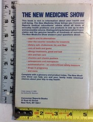 The New Medicine Show 1989 Softback Consumer Report Books BookGnu