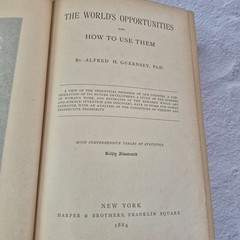 The Worlds Opportunities and How to Use Them Alfred Hudson Guernsey Antique Book