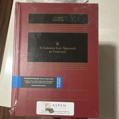 K: A Common Law Approach to Contracts Third Edition George Korobkin Aspen