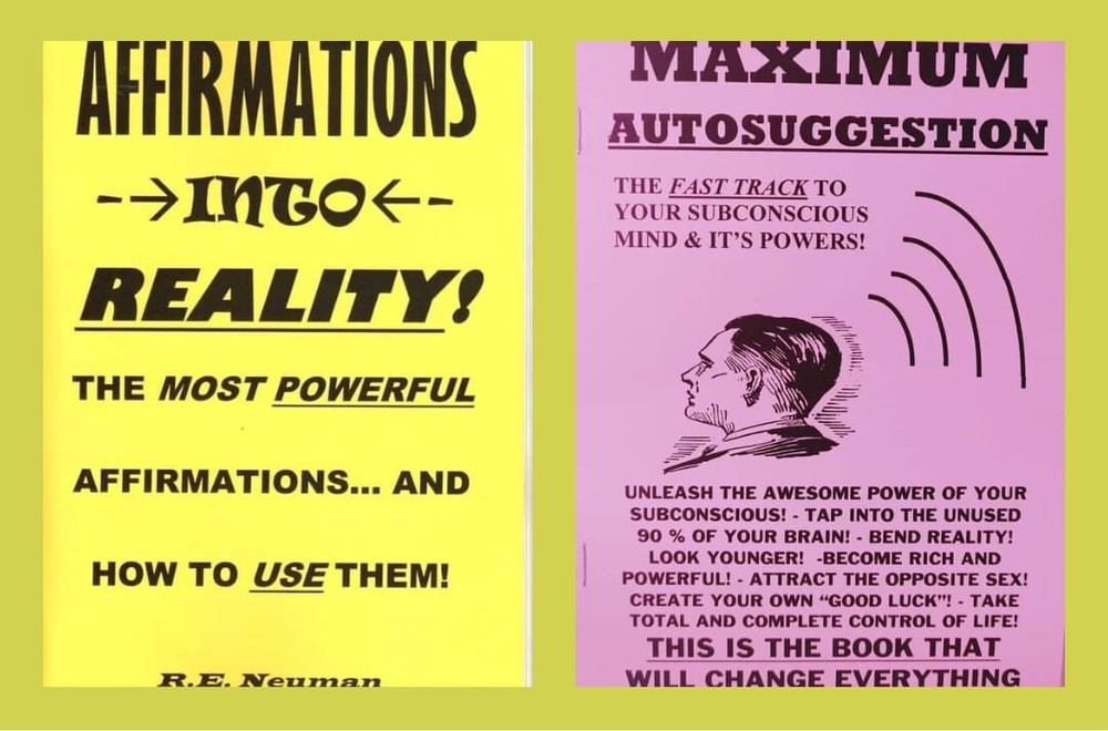 Self-help 2book bundle/lot: Maximum Autosuggestion and Affirmation into reality