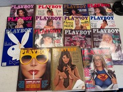 Playboy Magazine Lot of 14 Issues Retro Men’s Interest Art